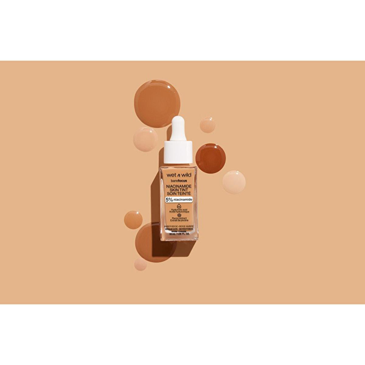 Wet n Wild Niacinamide Skin Tint Foundation: Fair Beige, Lightweight Coverage, Improves Skin Texture, Natural Satin Finish