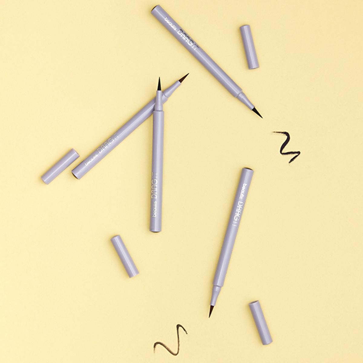 Beaulis Precision Liquid Eyeliner for Beginners - Waterproof, Quick-Drying, Intensive Color