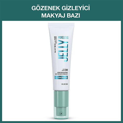 Maybelline New York Poreless Jelly Makeup Base: Minimize Pores, Hydrate, & Extend Makeup Wear with Niacinamide for Flawless Skin.