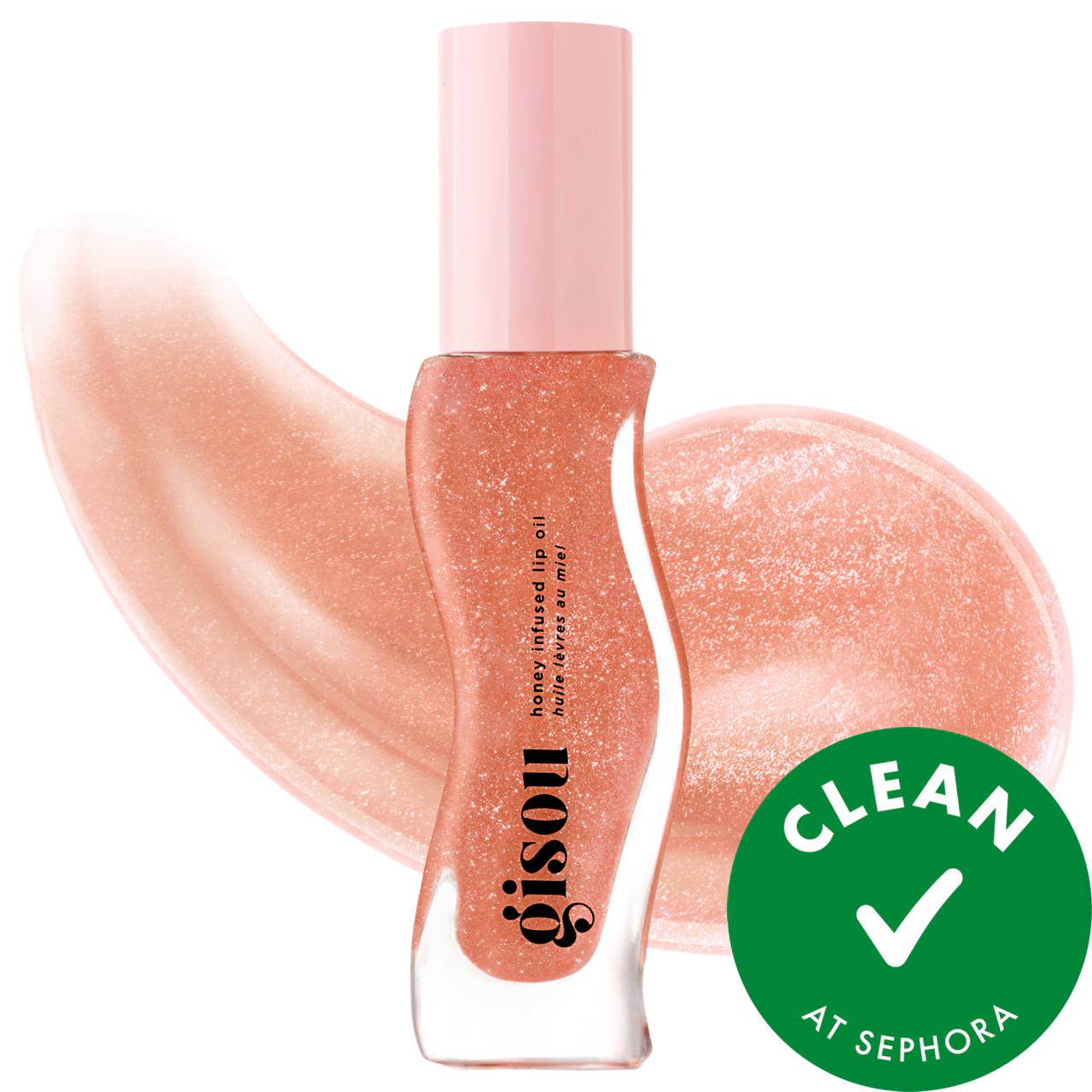 Gisou Honey Infused Hydrating Lip Oil: Intense Moisture, Non-Sticky Shine, Cruelty-Free Lip Care