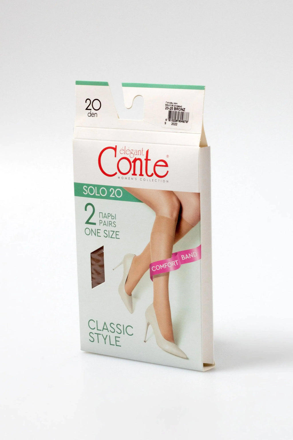 TheRanok.com Knee Highs Conte Solo 20 Den (2 pairs) — lifestyle context