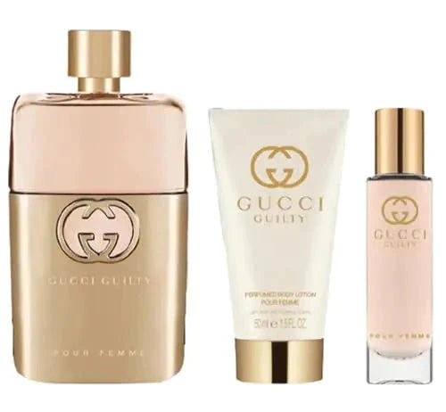 MANDOTOS Gucci Guilty 3-Piece Gift Set Women's EDP — Gucci Guilty 3-Piece Gift Set packaging detail