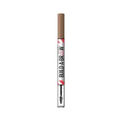 Maybelline Build-A-Brow: 2-in-1 Soft Brown Eyebrow Pen & Setting Gel | Long-Lasting Definition, Easy Application, Natural Look