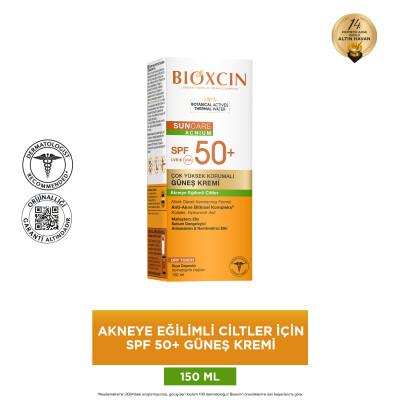 Bioxcin Sunscreen for Acne-Prone Skin - SPF 50+, Non-Comedogenic, Water-Resistant - 1.69 fl oz