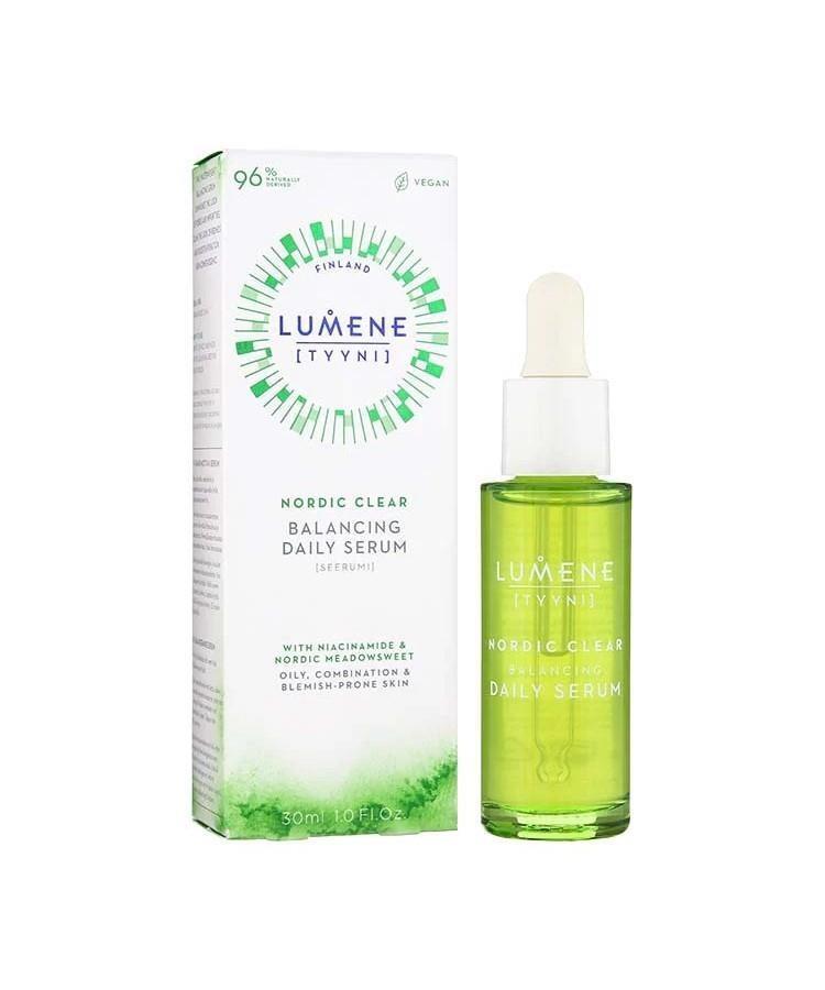 Lumene Sebum Balancing Serum - Vegan, Paraben-Free Oily Skin Care for Reduced Shine & Pores