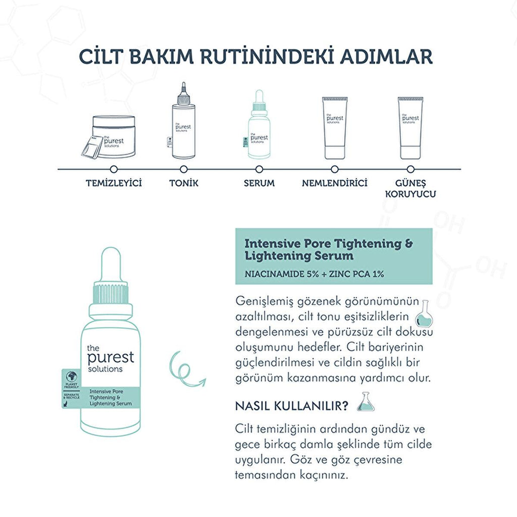 The Purest Solutions Niacinamide 5% + Zinc PCA 1% Acne Serum for Oily Skin - 1.01 fl oz