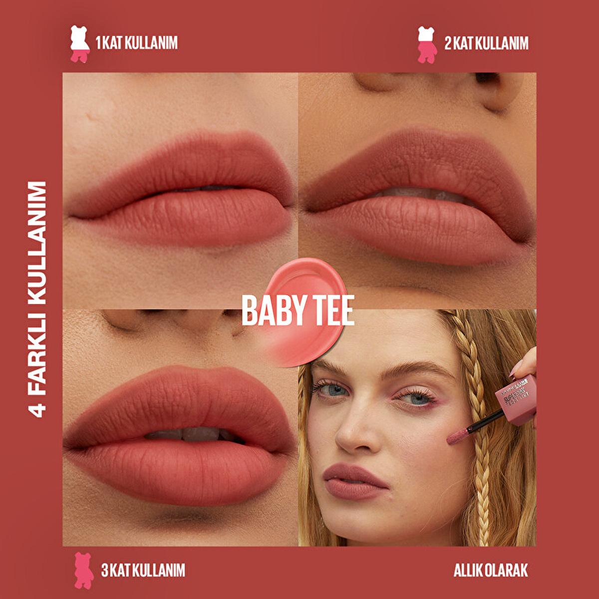 Maybelline Super Stay Teddy Tint: Long Lasting Matte Lip & Cheek Tint - Buildable Liquid Color