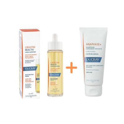 Ducray: Hair Loss Treatment Set with Creastim Reactiv Lotion & Anaphase Shampoo - Stimulate Growth, Strengthen Hair, Prevent Thinning