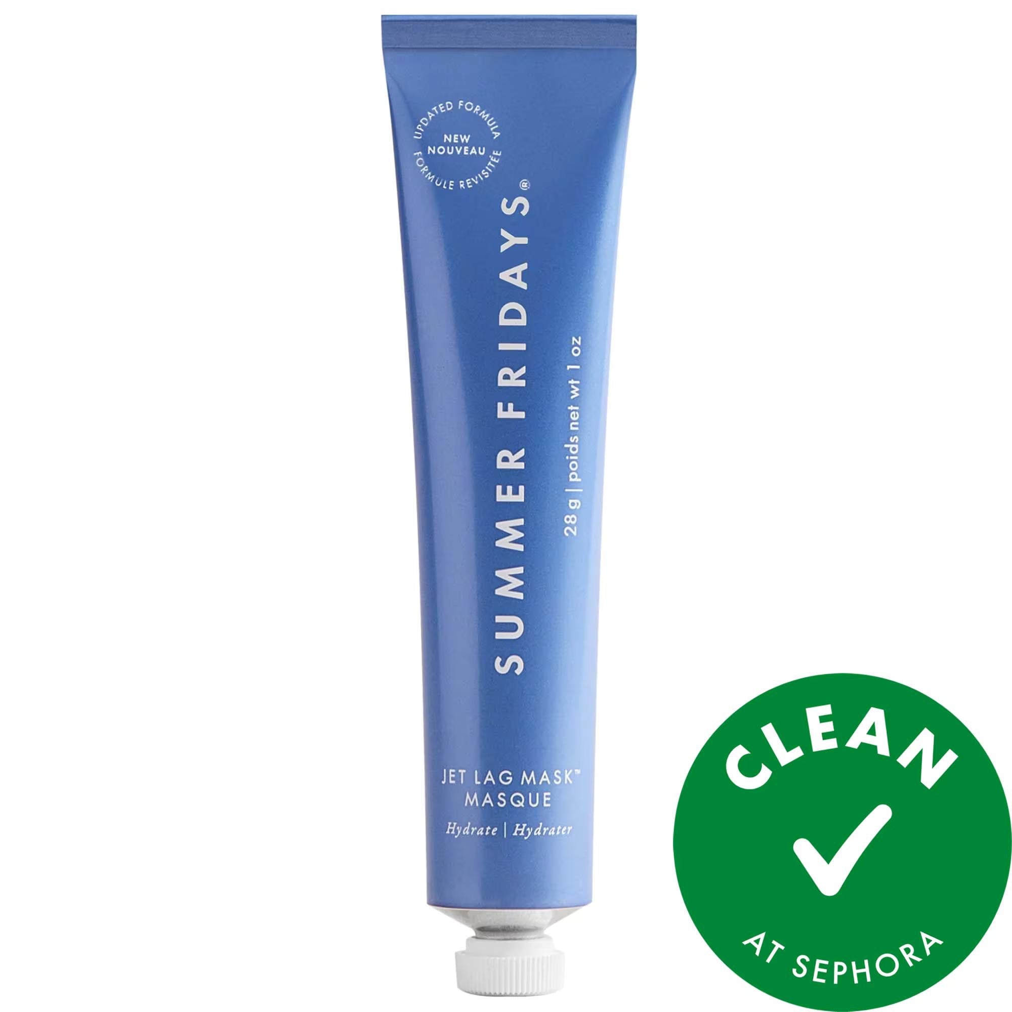 Dr. Brand Jet Lag Mask + Moisturizer - Fragrance-Free, Vegan, Gluten-Free Face Mask for Hydration & Soothing