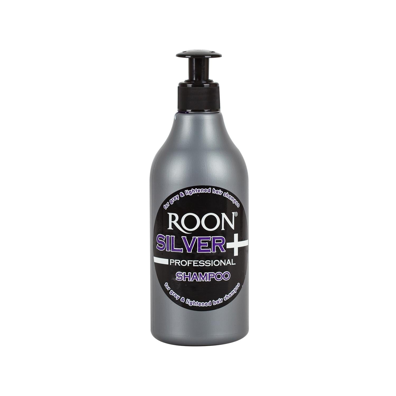 Roon Silver Shampoo 500ml - Antimicrobial Hair Care for Healthy Scalp & Shine