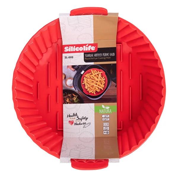 Silicolife Reusable Silicone Air Fryer Container - Oven Safe, Heat Resistant, Non-Stick Air Fryer Accessories