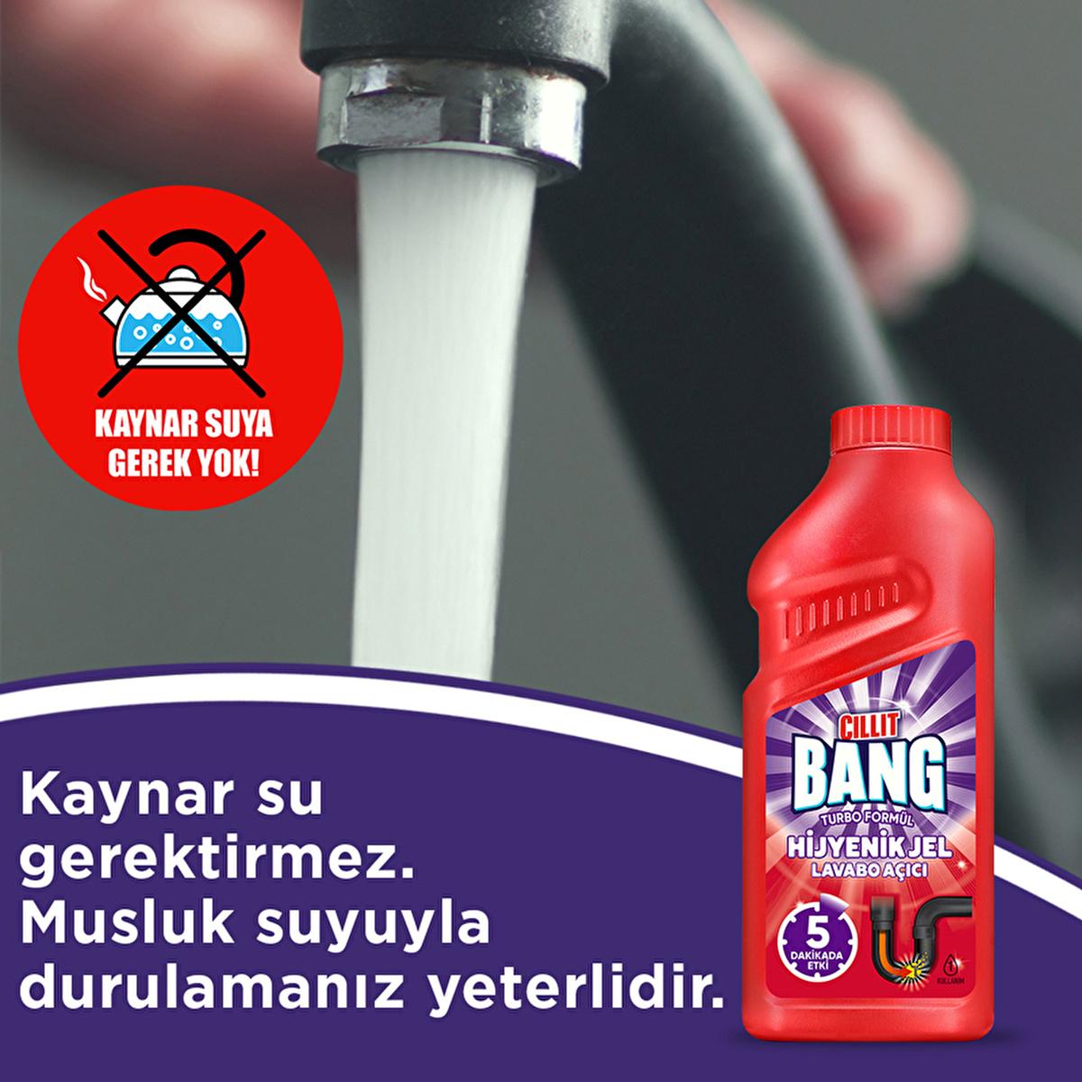 Cillit Bang Drain Cleaner Gel - Effective Clogged Drain Solution for Homeowners, Ammonia-Free, 16.91 fl oz