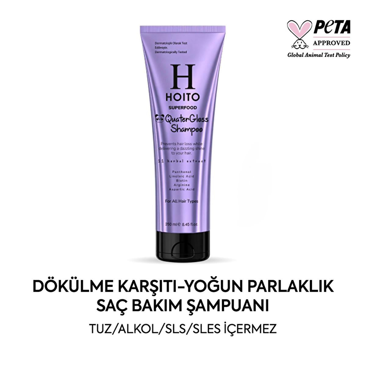 Hoito Superfood: Anti Hair Loss Shampoo for Hair Growth, Shine & Strength - Biotin Shampoo - DškŸlme Kar_õtõ _ampuanõ