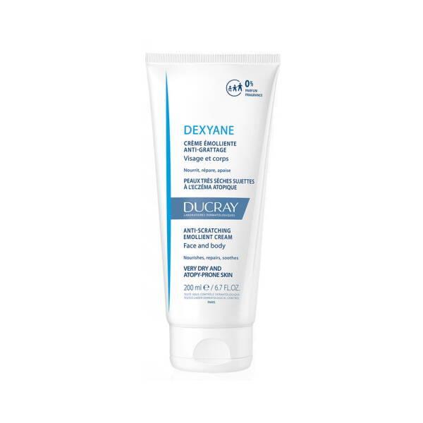 Ducray Dexyane Emollient Cream 200ml - Anti-Itch Moisturizer for Dry, Atopic Skin