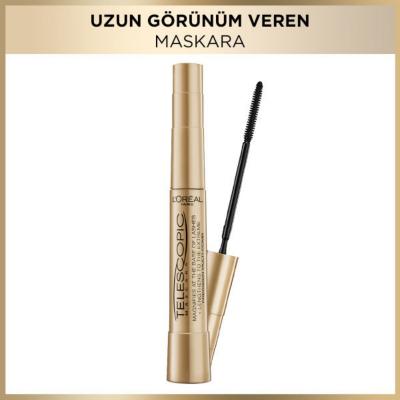 Loreal Paris Telescopic Gold Mascara - Long-Lasting, Volumizing Black Mascara for Lengthening and Separating Lashes