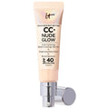 CC+ Nude Glow Lightweight Foundation + Glow Serum with SPF 40 and Niacinamide - Brightening, Medium-Coverage Liquid Foundation for Radiant Skin