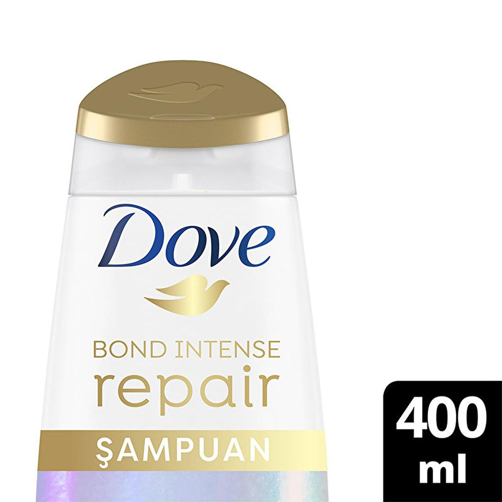 Dove Bond Intense Repair Shampoo - Advanced Hair Repair for Damaged & Chemically Treated Hair, Peptide Complex, 13.53 fl oz