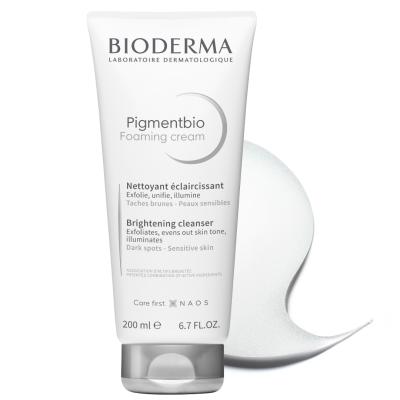 Bioderma Pigmentbio Foaming Cream Cleanser for Sensitive Skin - Gentle, Dermatologically Tested, 6.76 fl oz