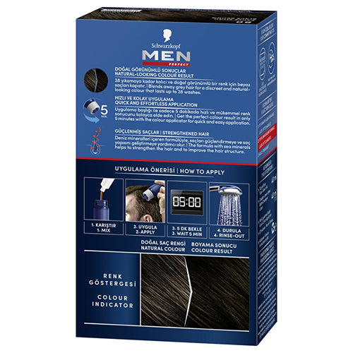 Men Perfect Hair Dye - Quick & Natural Looking Grey Hair Coverage for Men