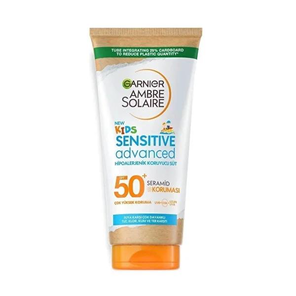Ambre Solaire Children's Sunscreen Lotion SPF 50+ - Waterproof, Hypoallergenic, Moisturizing Kids Sun Protection