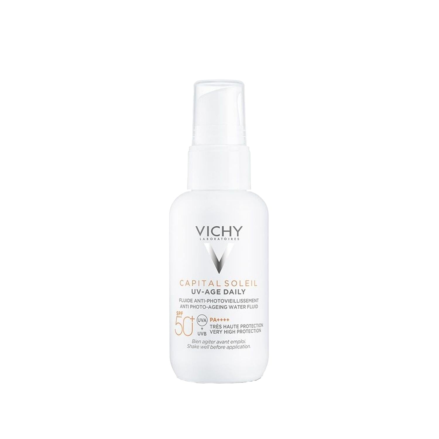 Vichy Capital Soleil UV-Age Daily SPF 50 Anti-Aging Face Cream - Daily Sun Protection with SPF 50, Anti-Aging Properties
