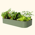 17" Tall 10 In 1 Jumbo Modular Metal Raised Garden Bed Kit – Vego Garden