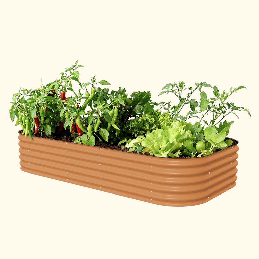 17" Tall 10 In 1 Jumbo Modular Metal Raised Garden Bed Kit – Vego Garden, view 5
