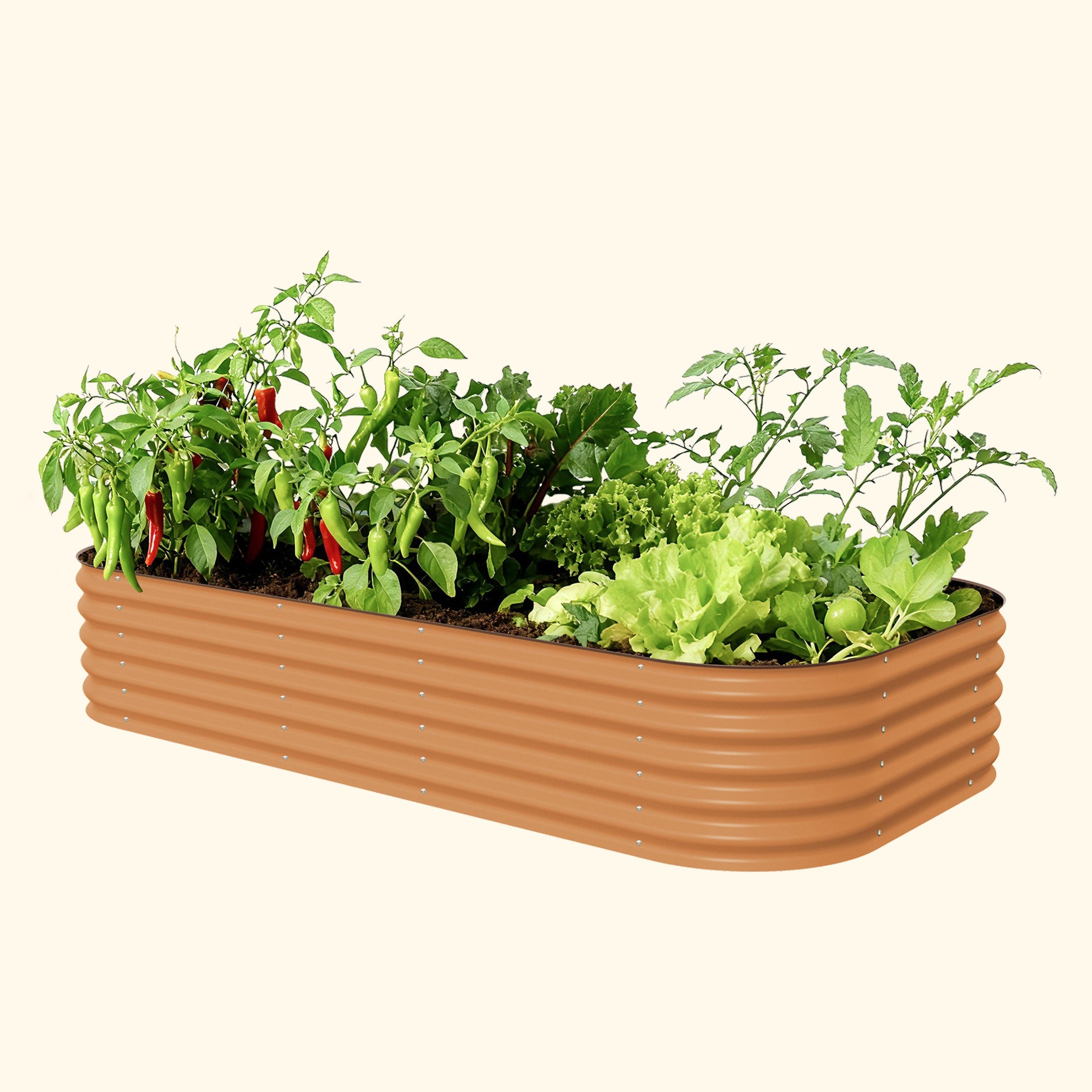 17" Tall 10 In 1 Jumbo Modular Metal Raised Garden Bed Kit – Vego Garden, view 5