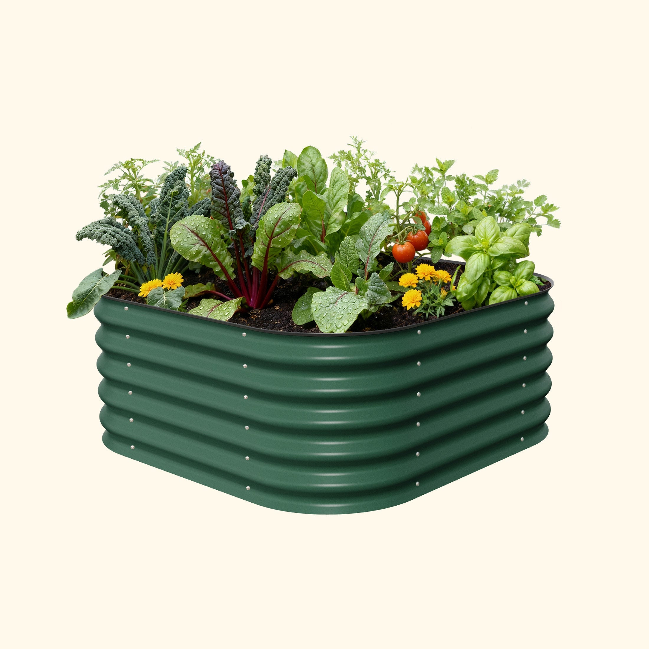17" Tall 4 In 1 Small Modular Metal Raised Garden Bed Kit – Vego Garden, view 4