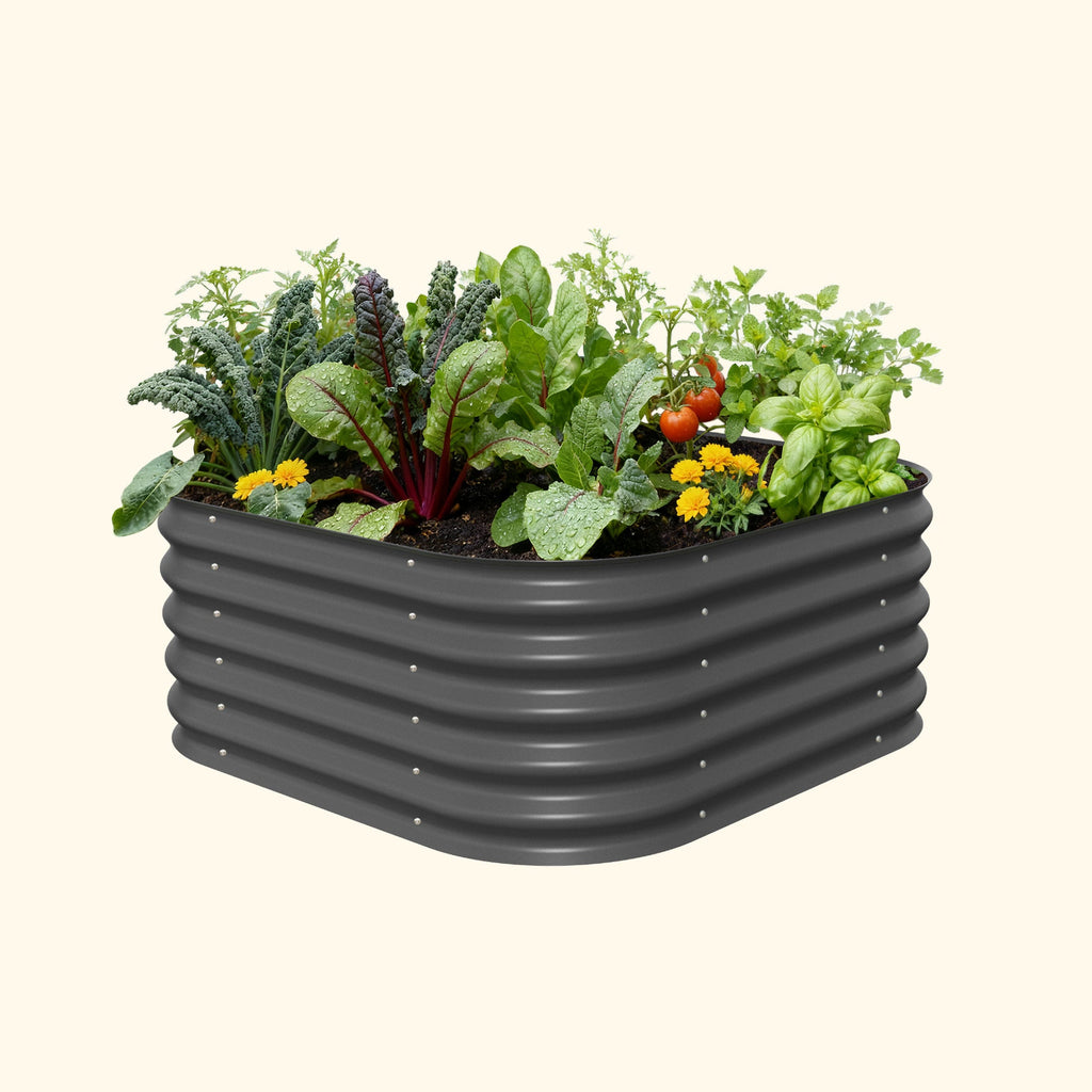 17" Tall 4 In 1 Small Modular Metal Raised Garden Bed Kit – Vego Garden, view 2
