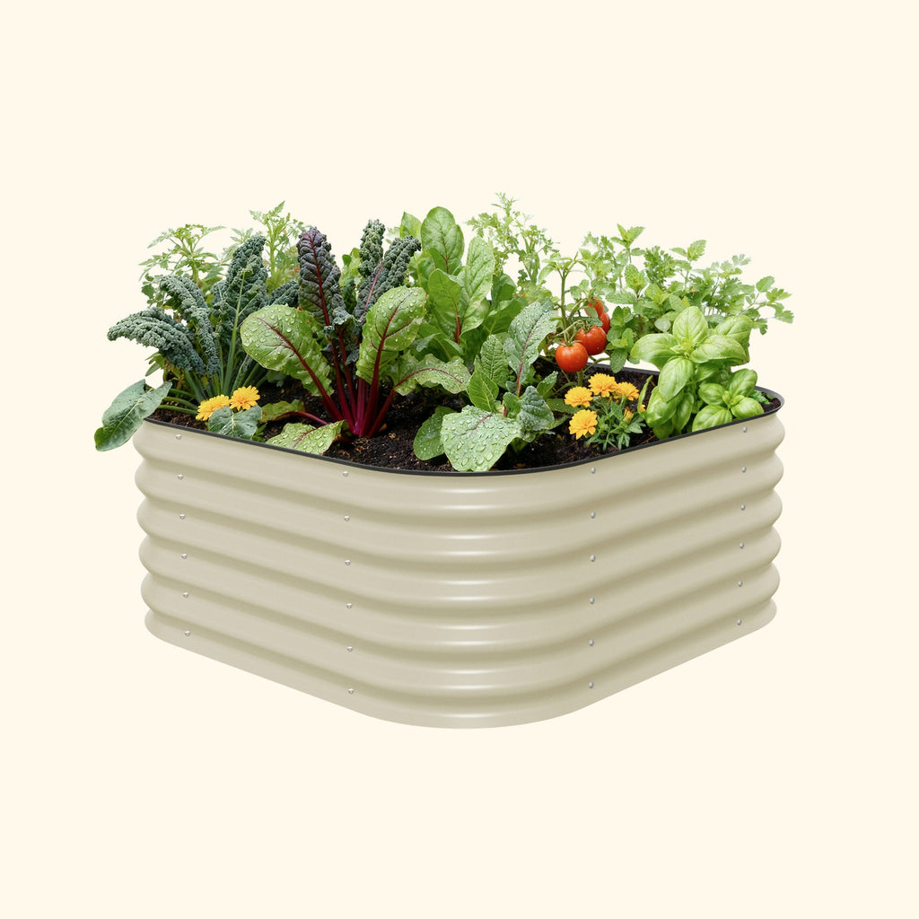 17" Tall 4 In 1 Small Modular Metal Raised Garden Bed Kit – Vego Garden, view 3