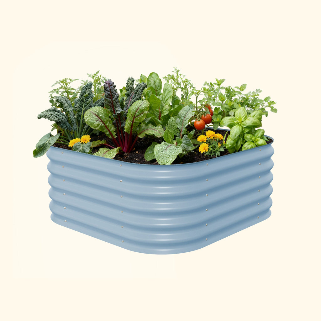 17" Tall 4 In 1 Small Modular Metal Raised Garden Bed Kit – Vego Garden, view 6