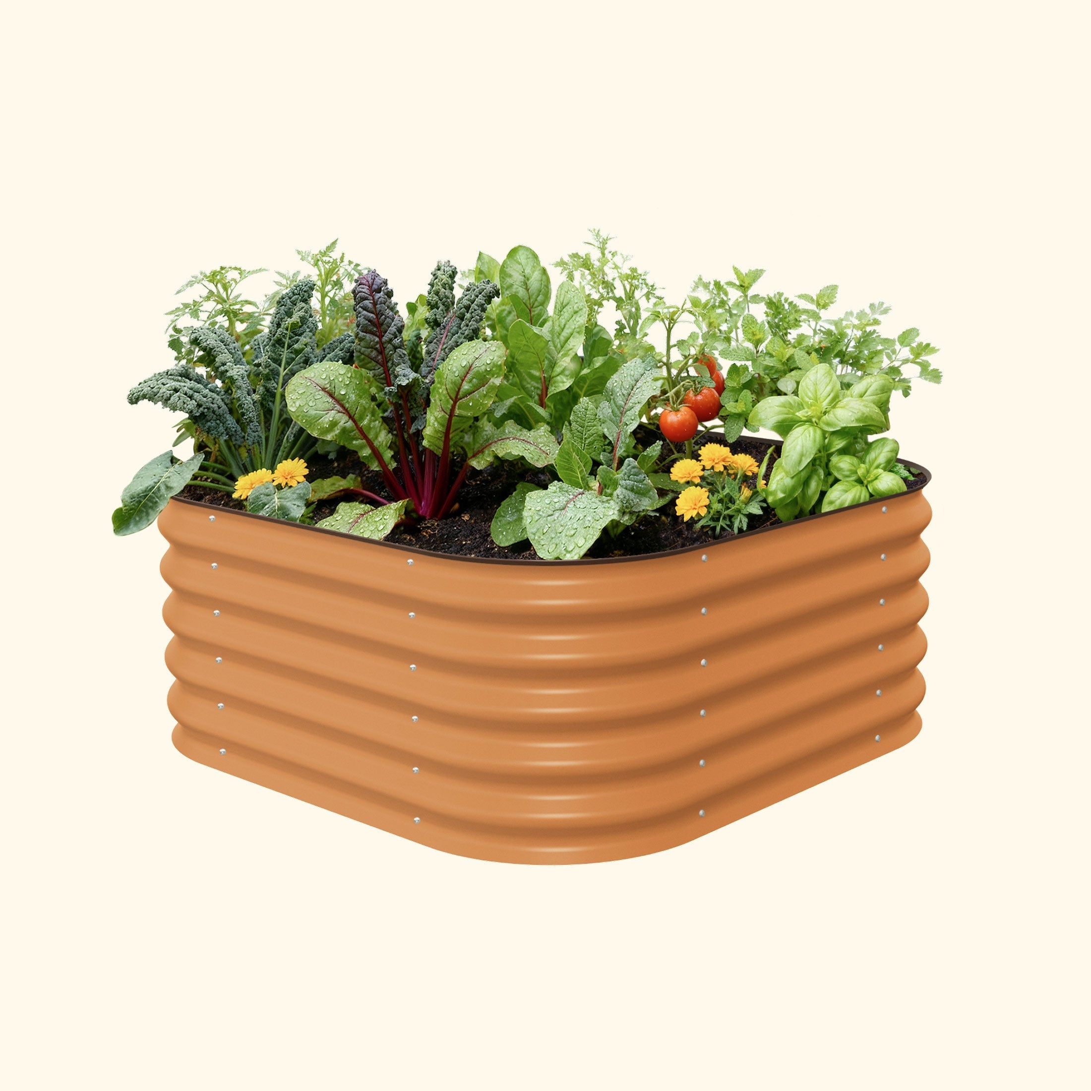 17" Tall 4 In 1 Small Modular Metal Raised Garden Bed Kit – Vego Garden, view 5