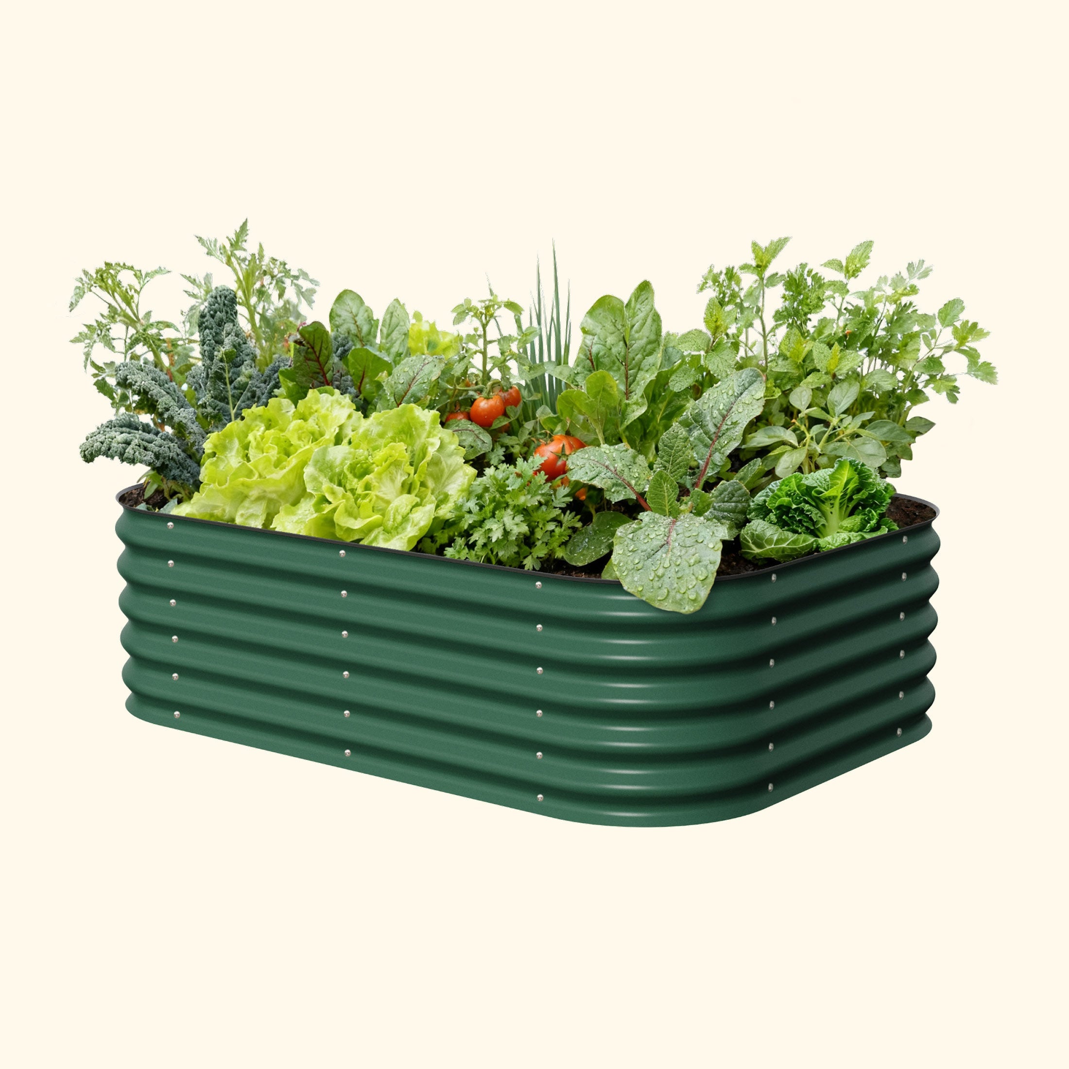 17" Tall 6 In 1 Medium Modular Metal Raised Garden Bed Kit – Vego Garden, view 4