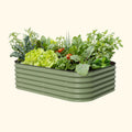 17" Tall 6 In 1 Medium Modular Metal Raised Garden Bed Kit – Vego Garden