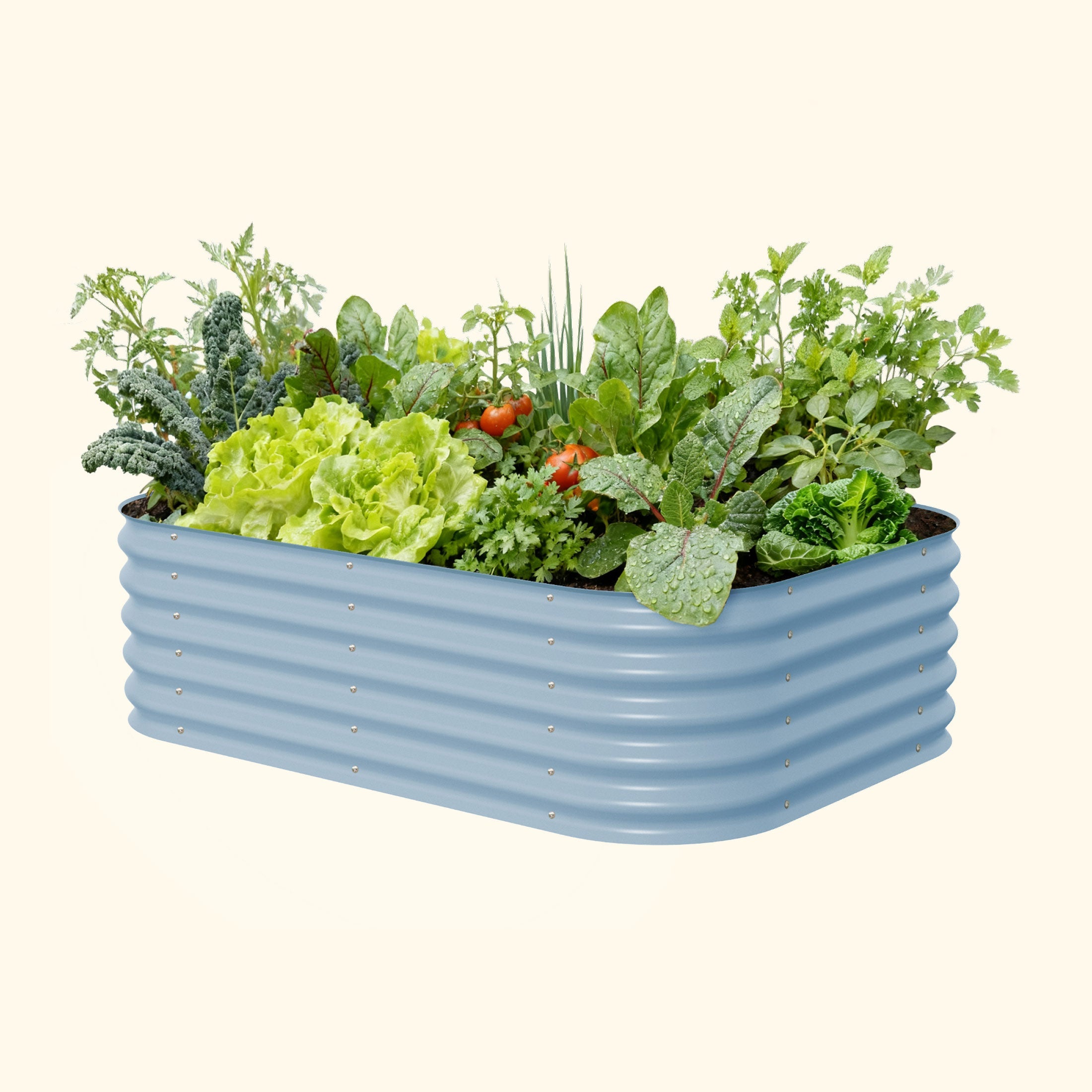 17" Tall 6 In 1 Medium Modular Metal Raised Garden Bed Kit – Vego Garden, view 6