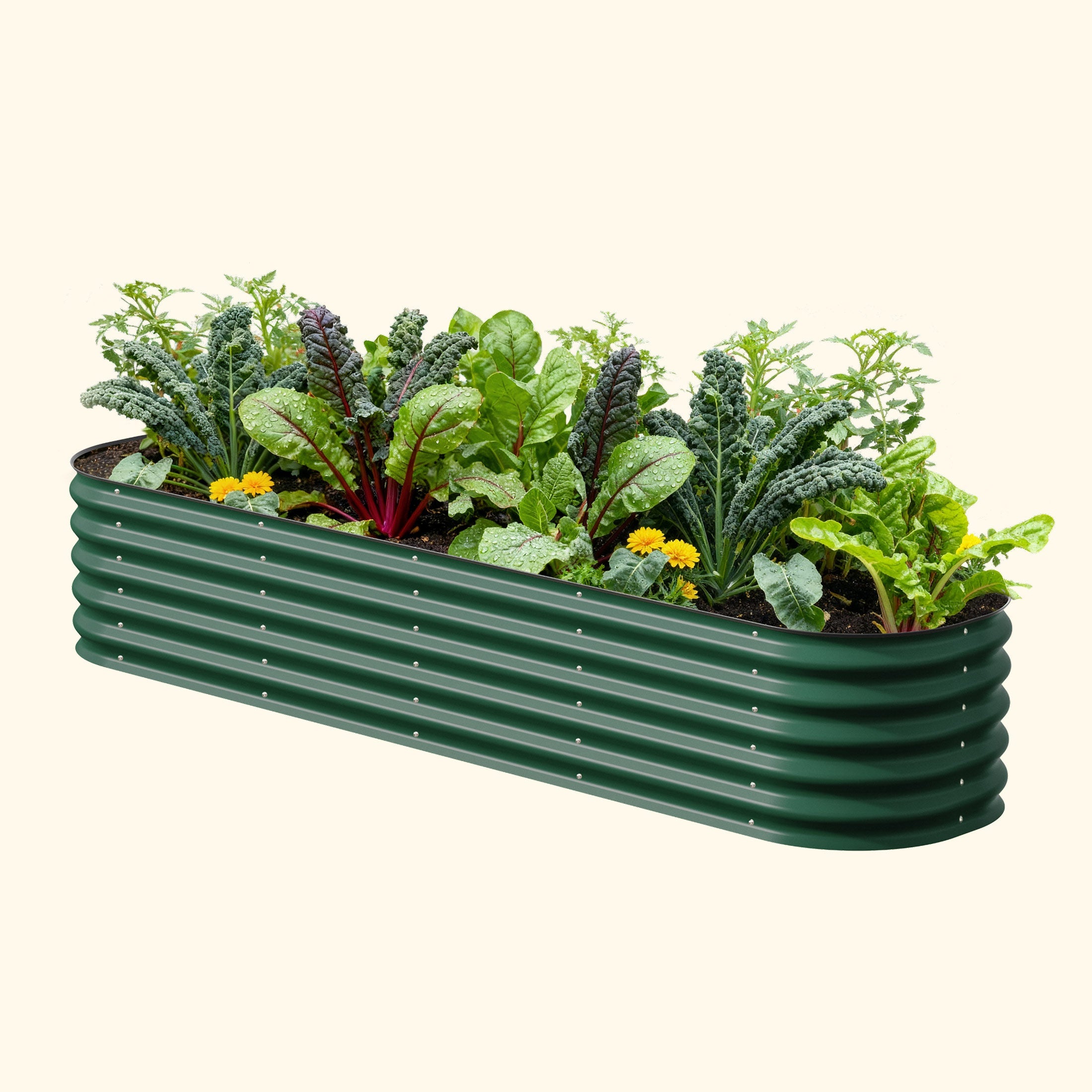 17" Tall 9 In 1 Large Modular Metal Raised Garden Bed Kit – Vego Garden, view 4