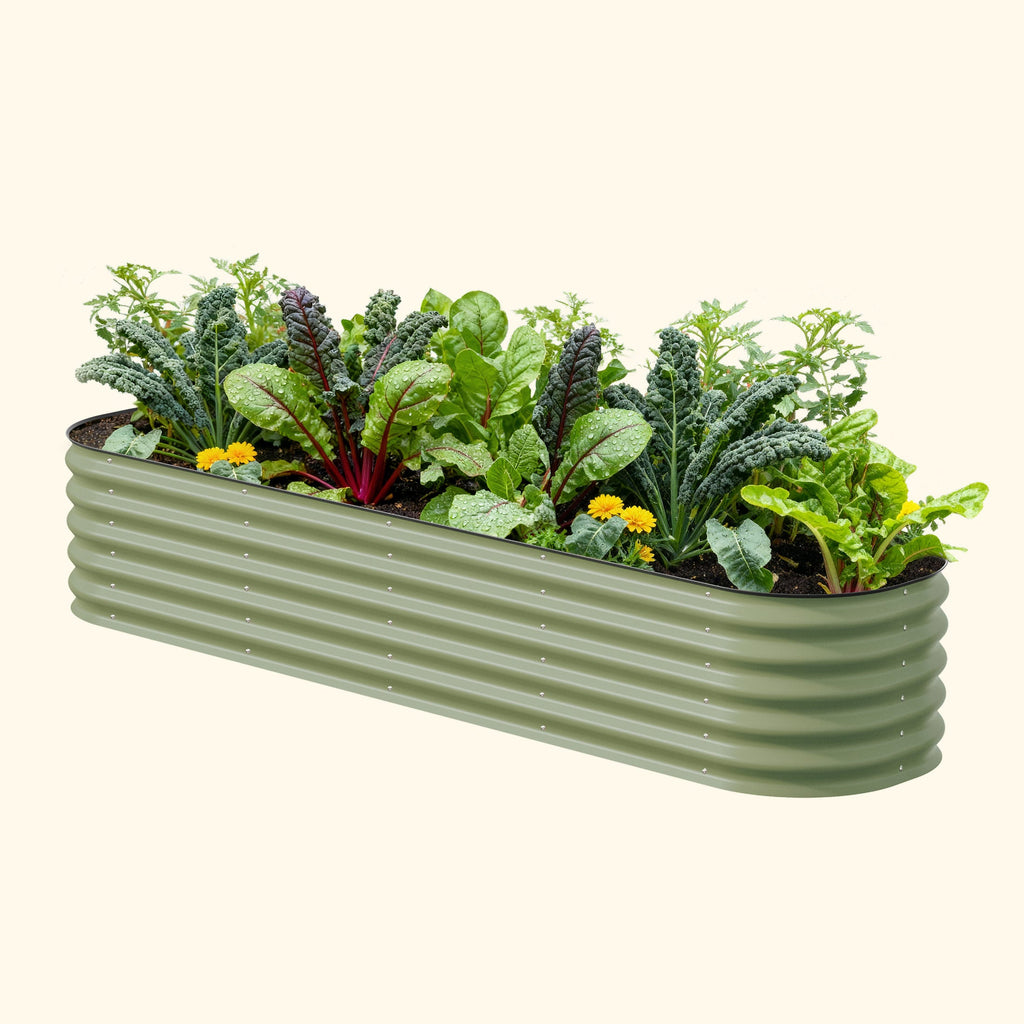 17" Tall 9 In 1 Large Modular Metal Raised Garden Bed Kit – Vego Garden