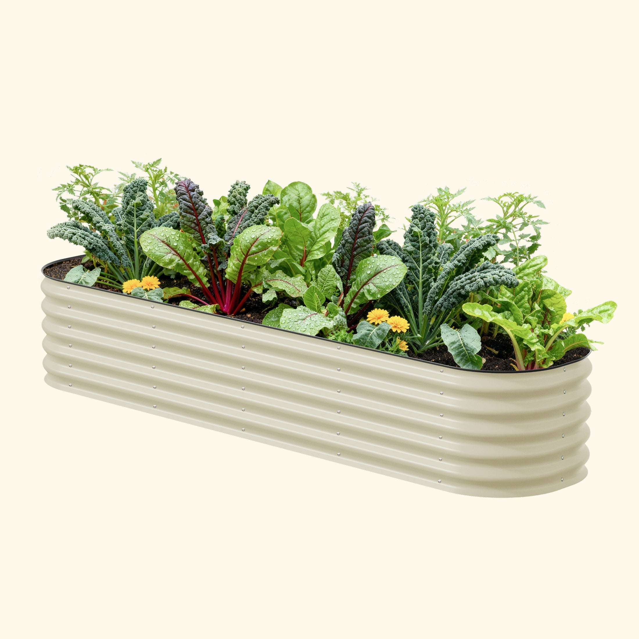 17" Tall 9 In 1 Large Modular Metal Raised Garden Bed Kit – Vego Garden, view 3