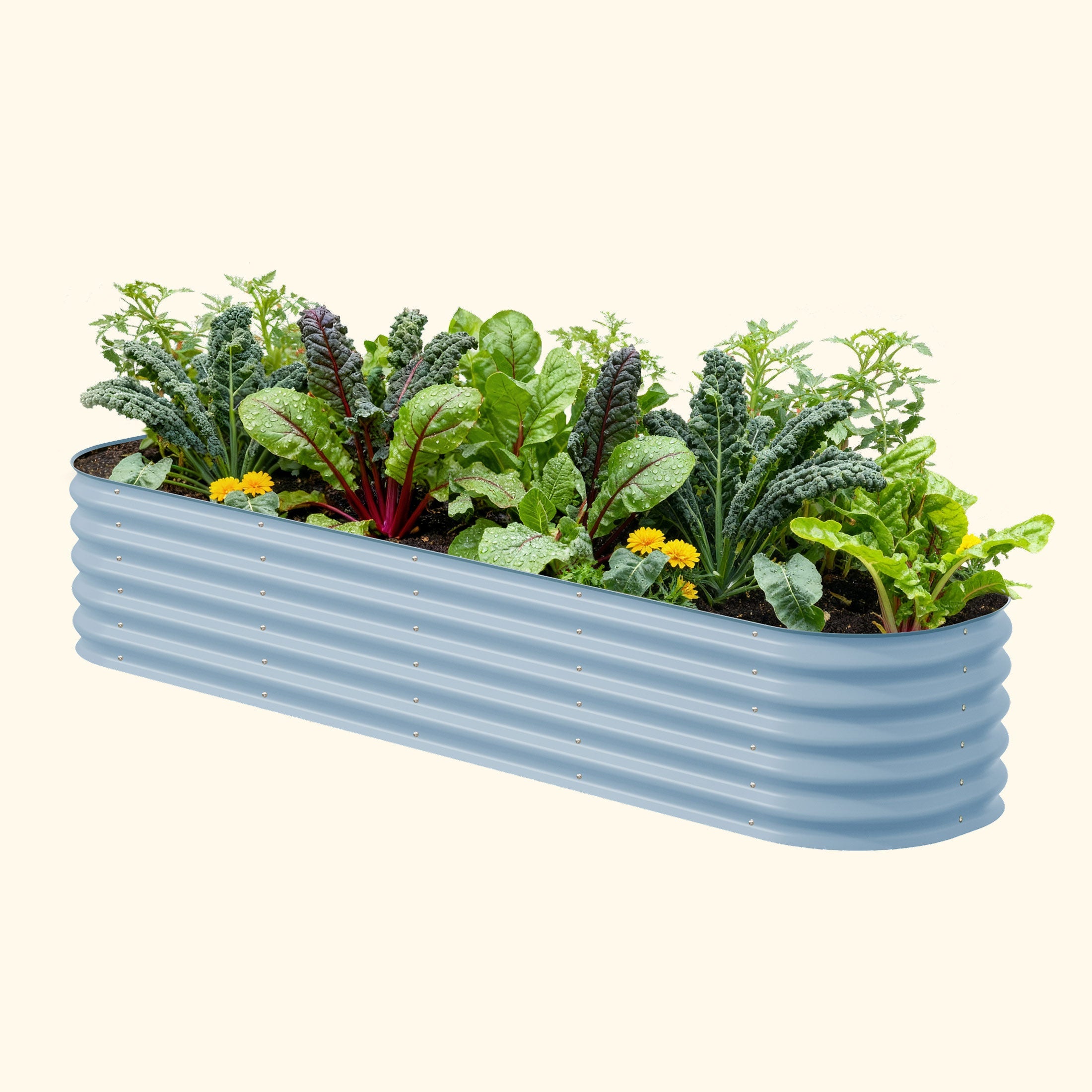17" Tall 9 In 1 Large Modular Metal Raised Garden Bed Kit – Vego Garden, view 6