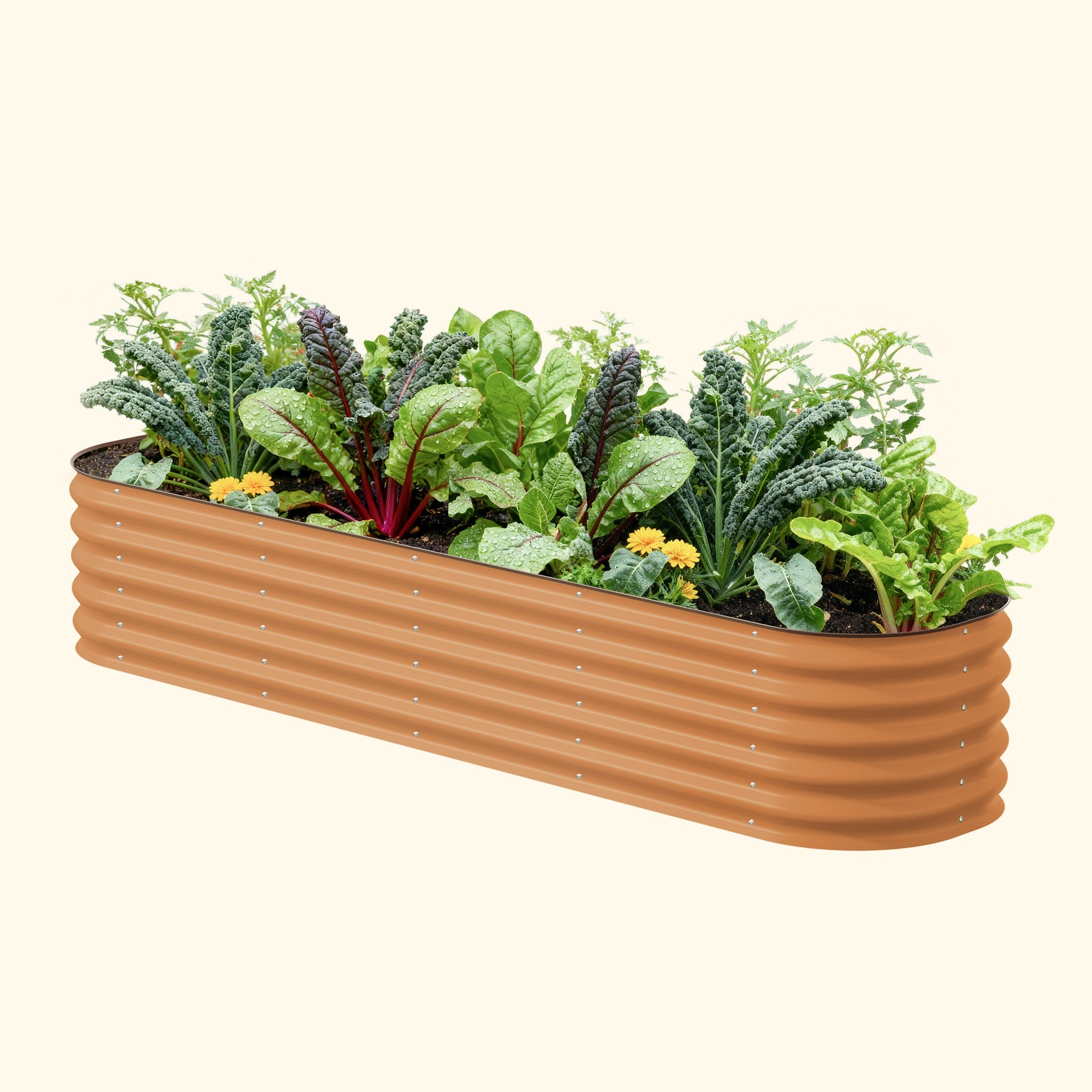 17" Tall 9 In 1 Large Modular Metal Raised Garden Bed Kit – Vego Garden, view 5