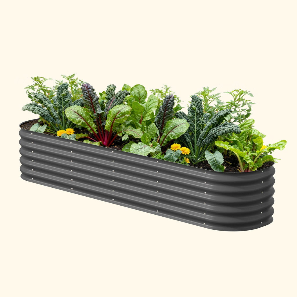 17" Tall 9 In 1 Large Modular Metal Raised Garden Bed Kit – Vego Garden, view 2