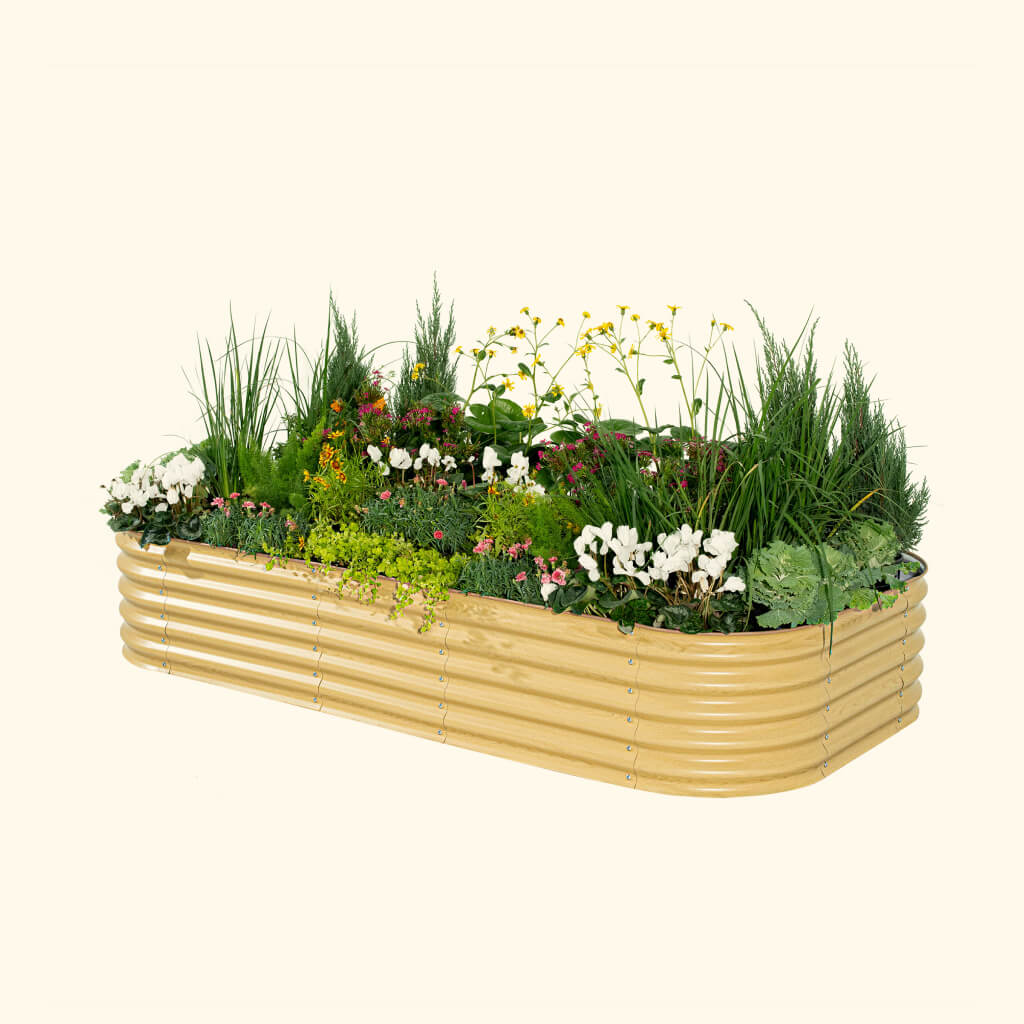 17" Tall 10 In 1 Jumbo Modular Metal Raised Garden Bed Kit – Vego Garden, view 7
