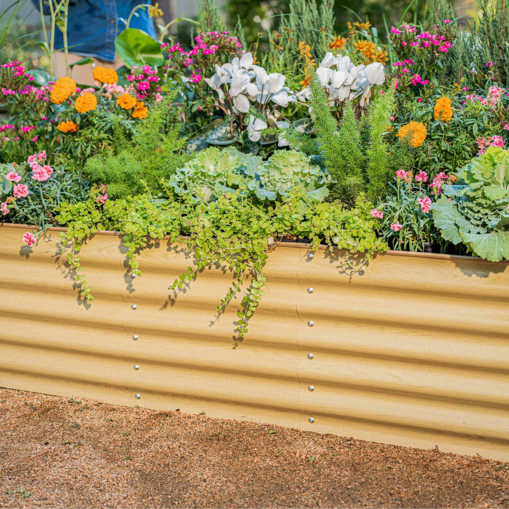 17" Tall 6 In 1 Medium Modular Metal Raised Garden Bed Kit – Vego Garden, view 20