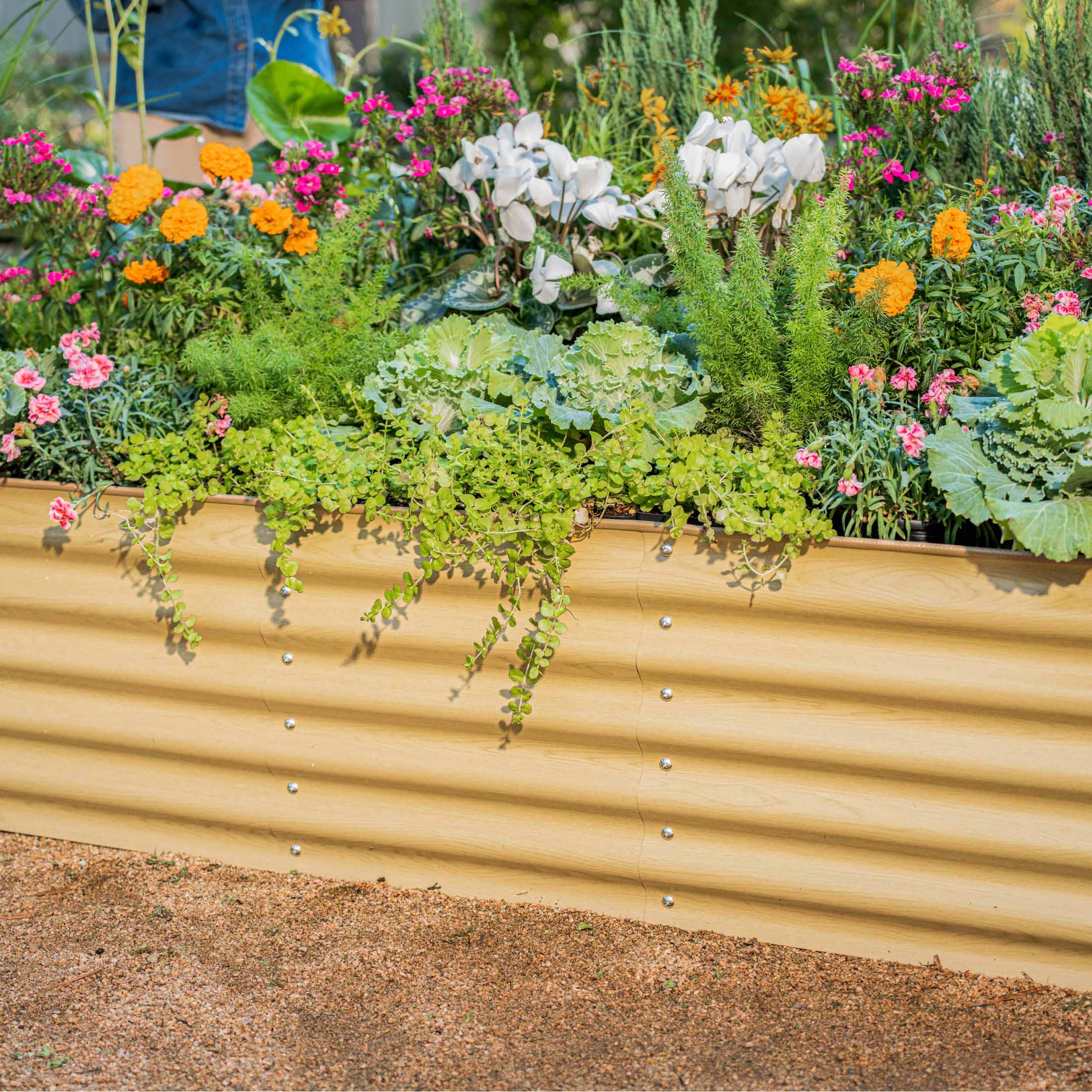 17" Tall 6 In 1 Medium Modular Metal Raised Garden Bed Kit – Vego Garden, view 20