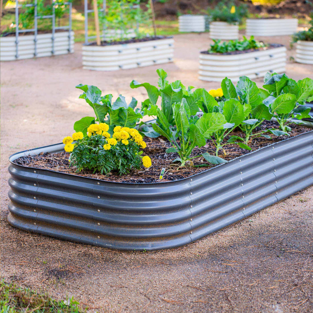 17" Tall 10 In 1 Jumbo Modular Metal Raised Garden Bed Kit – Vego Garden, view 18