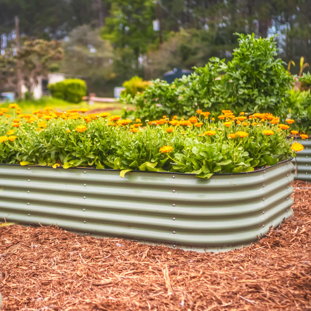 17" Tall 10 In 1 Jumbo Modular Metal Raised Garden Bed Kit – Vego Garden, view 19