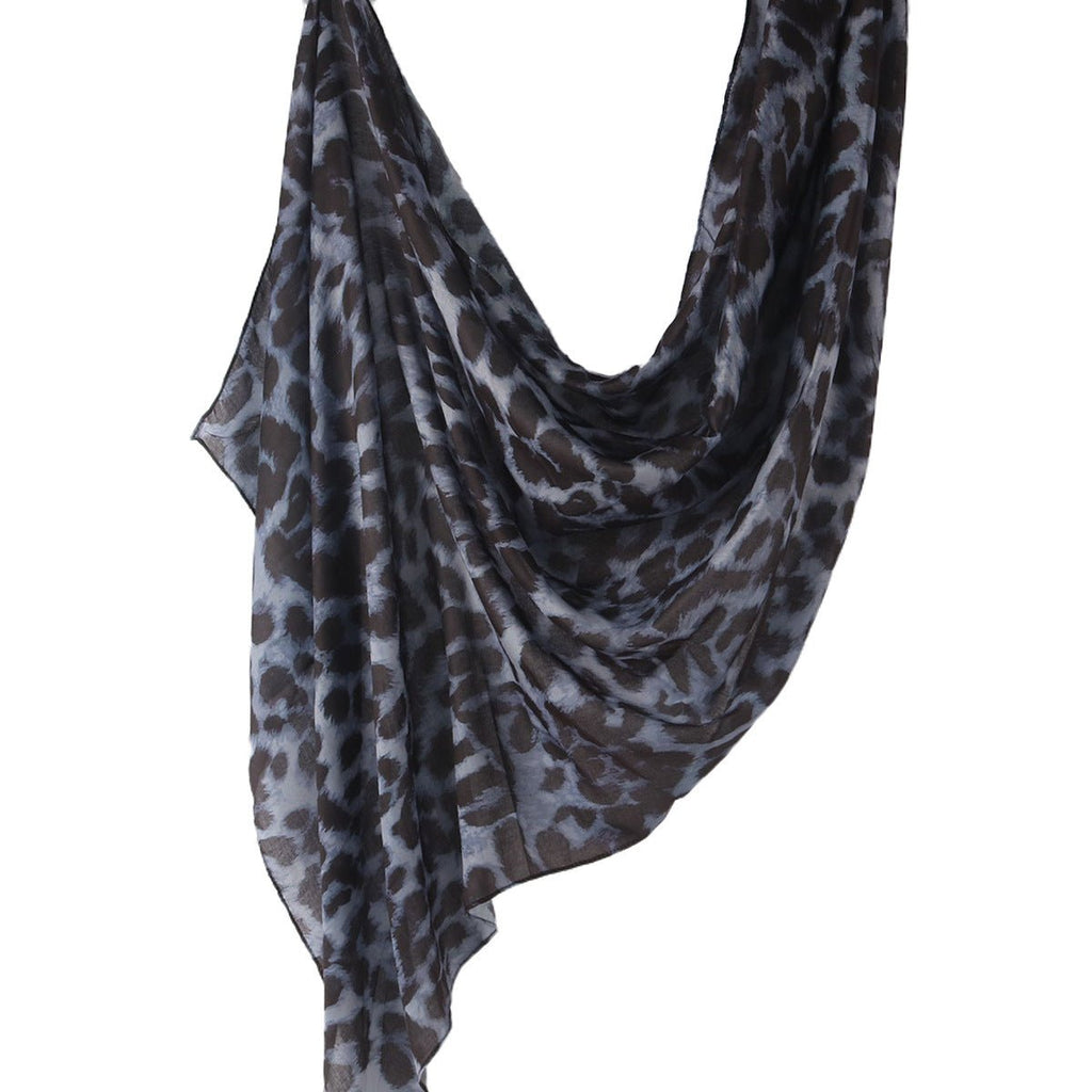 Mariam's Collection Versatile Leopard Print Fashionable Hijab (MH164) — flat-lay composition