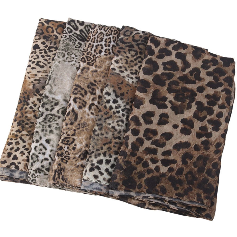 Mariam's Collection Versatile Leopard Print Fashionable Hijab (MH164) — detail shot 8