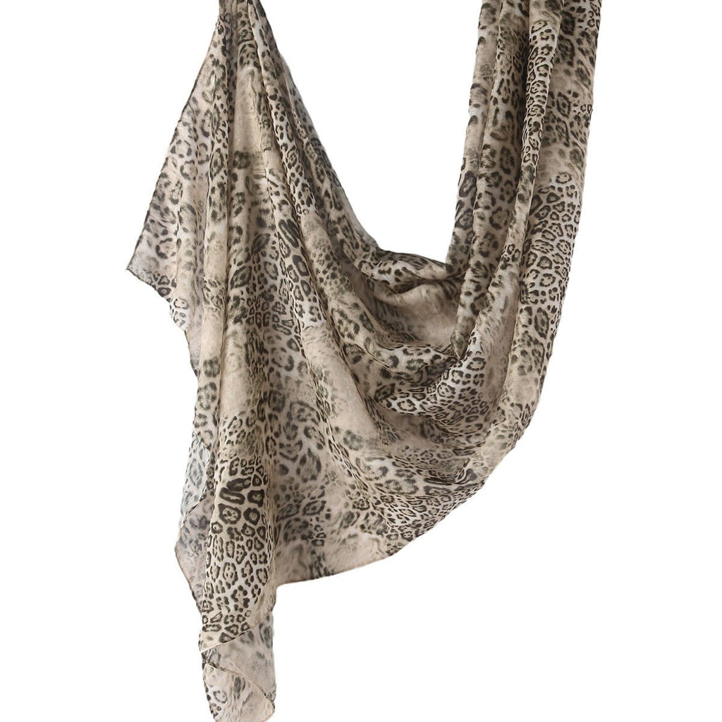 Mariam's Collection Versatile Leopard Print Fashionable Hijab (MH164) — fabric or material detail